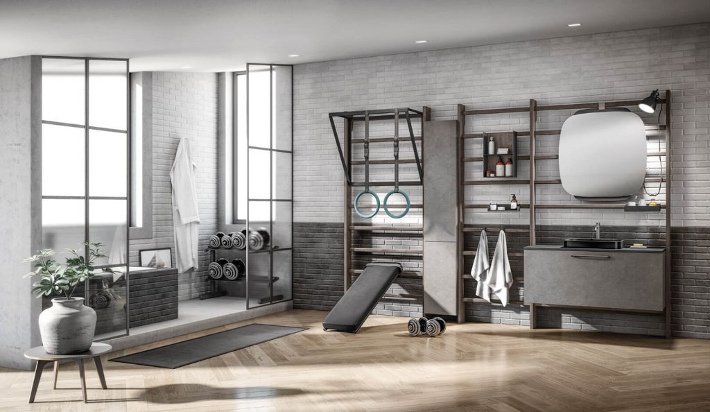 Bagno Scavolini palestra Gym Space
