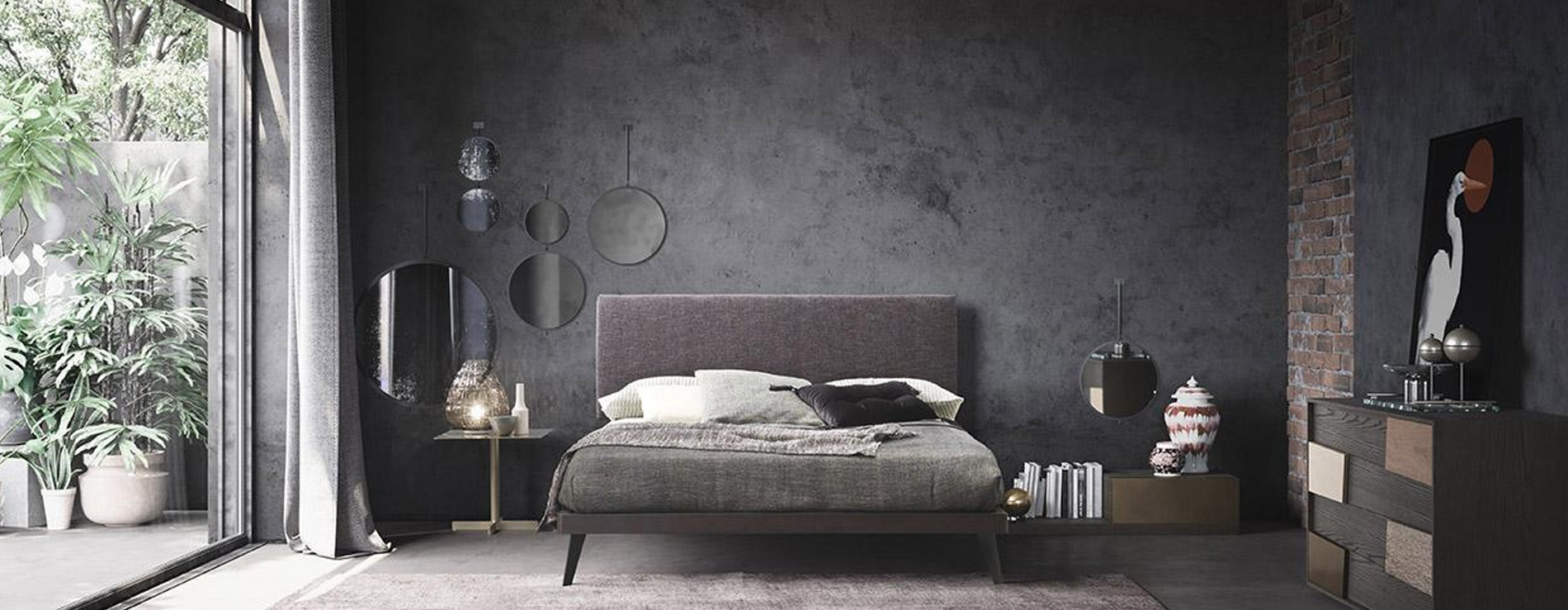 letto matrimoniale Butterfly di Mobilgam