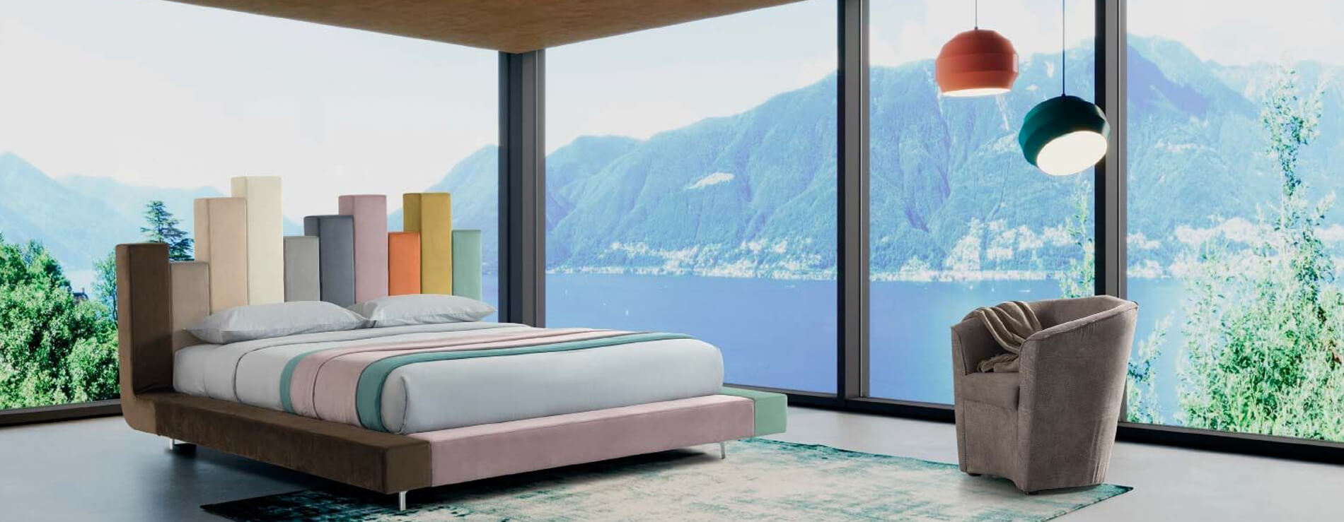 letto matrimoniale Creativa di Stilfar