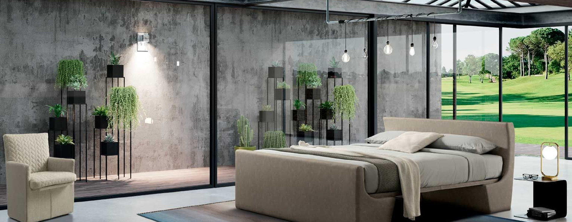 letto matrimoniale Minimal di Stilfar