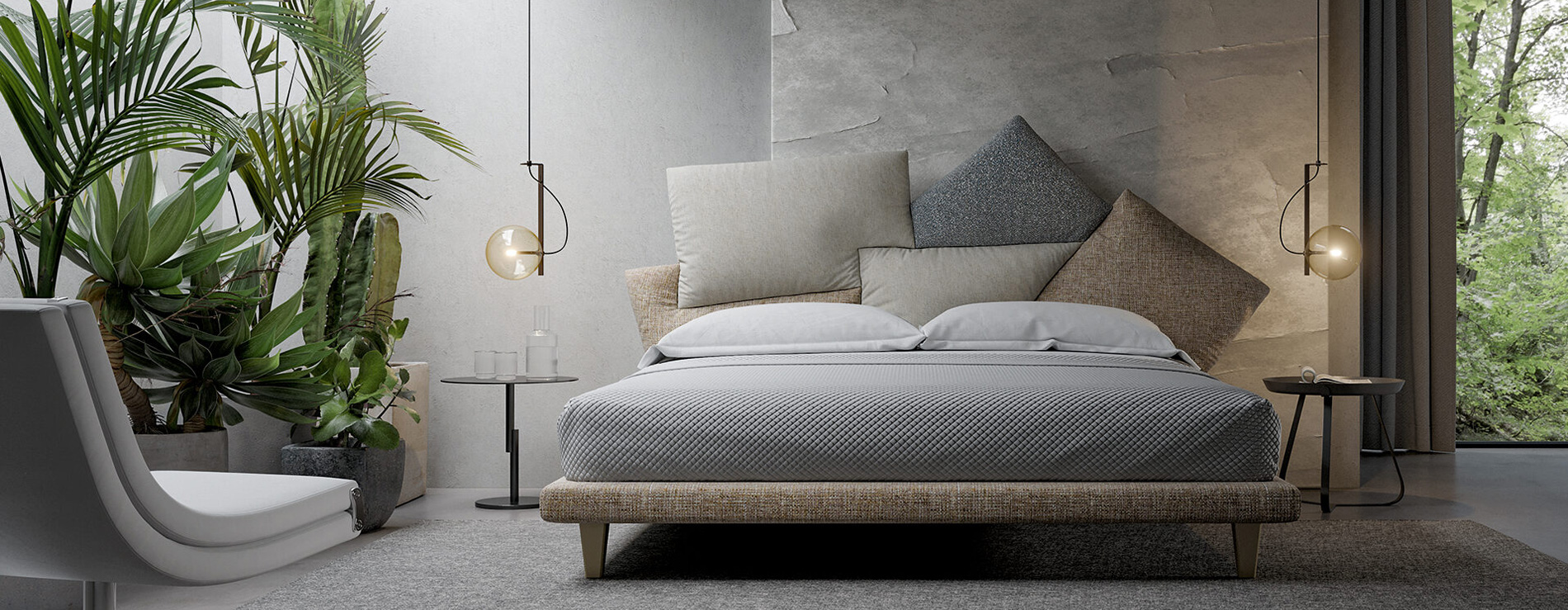 Letto Matrimoniale Picabia | Bonaldo
