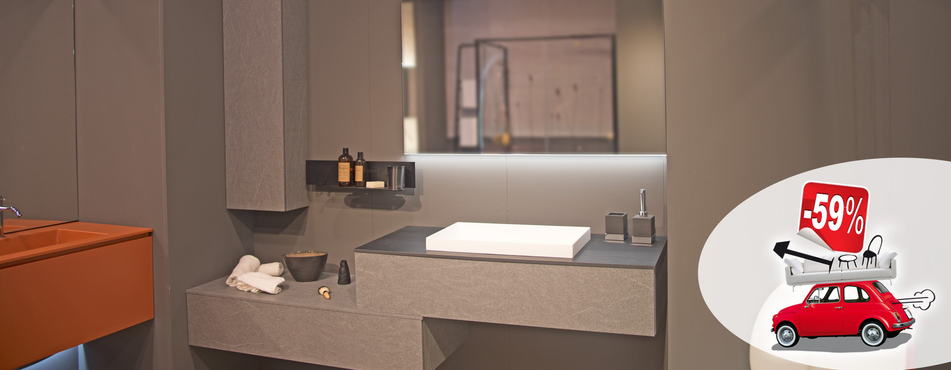 Direttamente dalla nostra esposizione, Bagno Arbi moderno in promozione!