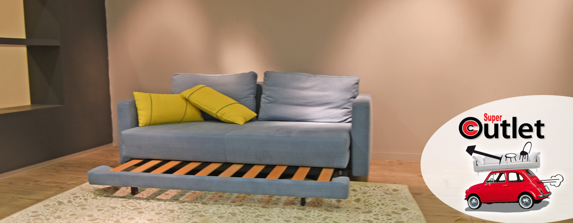 Direttamente dalla nostra esposizione, Divano letto in promozione!