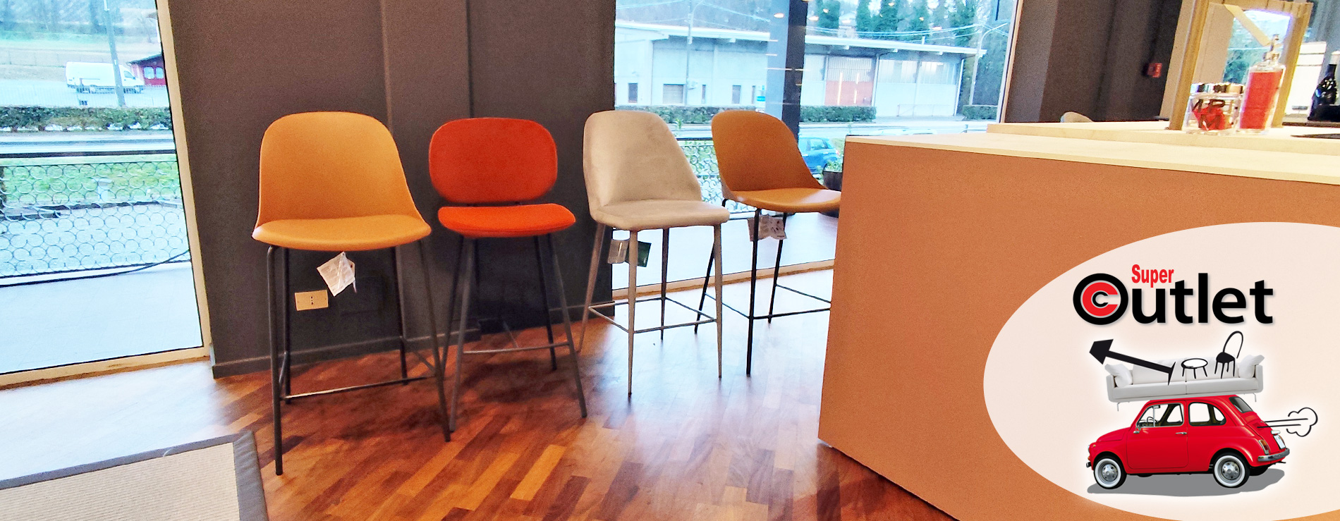 Direttamente dalla nostra esposizione, Sgabelli in promozione!